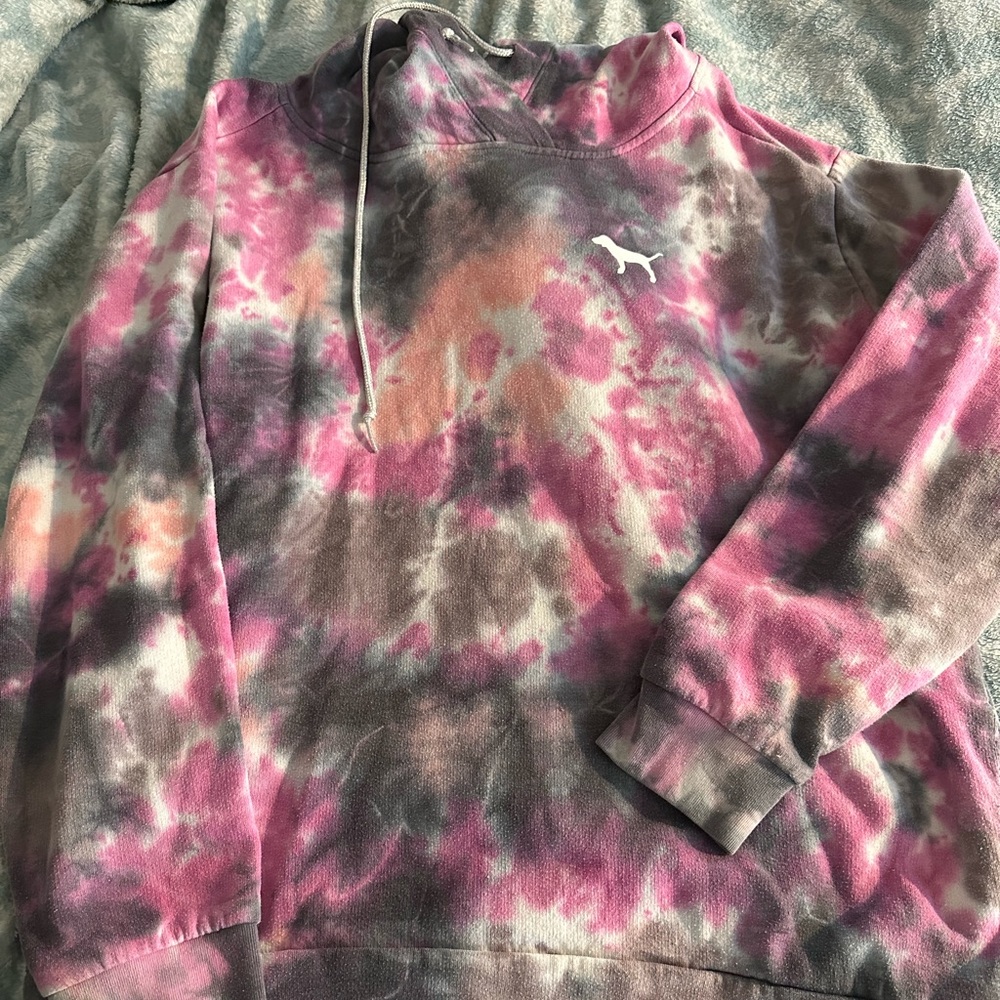 Victoria secret pink sweatshirt tye dye medium